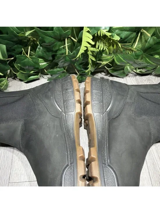 ECCO Track 25 Hydromax Black Chelsea Boot Water Repellent EU 50 Size 16- 16.5 US - Picture 7 of 10